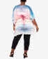 Фото #3 товара Plus Size Watercolor Poncho Shirt Top