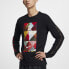 Фото #3 товара Nike Dri-FIT Kyrie 欧文 新年款运动休闲长袖T恤 男款 黑色 / Футболка Nike Dri-FIT Kyrie T BV8243-010