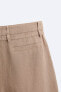 100% linen bermuda shorts