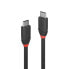 Фото #4 товара Lindy 0.5m USB 3.2 Type C Cable 3A - Black Line - 0.5 m - USB C - USB C - USB 3.2 Gen 1 (3.1 Gen 1) - 10000 Mbit/s - Black