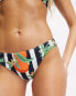 Chelsea Peers bikini bottom in navy and white fruit stripe