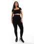 ASOS 4505 Curve Icon seamless rib gym legging in black