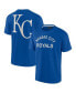 Фото #3 товара Men's and Women's Royal Kansas City Royals Super Soft Short Sleeve T-shirt