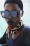 Фото #10 товара Солнцезащитные очки в квадратной оправе ZARA