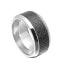 Фото #1 товара Černý vzorovaný prsten z oceli DCRG501502