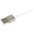 Фото #5 товара StarTech.com 1 m (3 ft.) USB to Lightning Cable - iPhone / iPad / iPod Charger Cable - Lightning to USB Cable - Apple MFi Certified - Metal - White - 1 m - Lightning - USB A - Male - Male - White
