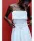 ფოტო #5 პროდუქტის Women's Belted Square Neckline Dress