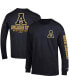 ფოტო #2 პროდუქტის Men's Black Appalachian State Mountaineers Team Stack Long Sleeve T-shirt