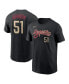 ფოტო #2 პროდუქტის Men's Randy Johnson Black Arizona Diamondbacks City Connect Name and Number T-shirt