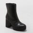 Women's Blythe Platform Boots - A New Day Black 7