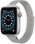 Фото #1 товара Ocelový milánský tah pro Apple Watch - Silver 38/40/41 mm