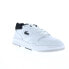 Фото #3 товара Lacoste Lineshot 124 2 SMA Mens White Leather Lifestyle Sneakers Shoes