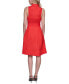 ფოტო #8 პროდუქტის Women's Button-Front A-Line Dress