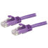 Фото #3 товара StarTech.com 1.5m CAT6 Ethernet Cable - Purple CAT 6 Gigabit Ethernet Wire -650MHz 100W PoE RJ45 UTP Network/Patch Cord Snagless w/Strain Relief Fluke Tested/Wiring is UL Certified/TIA - 1.5 m - Cat6 - U/UTP (UTP) - RJ-45 - RJ-45