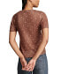 Women's Dot Print Short-Sleeve Knit Top