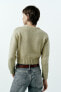 Однотонный свитер из смесовой шерсти и альпаки ZARA