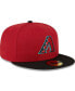 Фото #4 товара Men's Red, Black Arizona Diamondbacks Home Authentic Collection On-Field 59FIFTY Fitted Hat