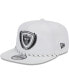 Фото #2 товара Men's White Las Vegas Raiders Tee Golfer 9FIFTY Snapback Hat