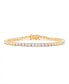 ფოტო #1 პროდუქტის Cubic Zirconia 14K Gold-Plated Vermeil Isabella Tennis Bracelet