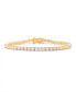 Фото #1 товара Cubic Zirconia 14K Gold-Plated Vermeil Isabella Tennis Bracelet