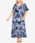 ფოტო #1 პროდუქტის Plus Size Sasha Flutter Sleeve Maxi Dress