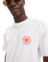 ONLY & SONS relaxed fit t-shirt with sun back print in white