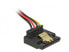 Фото #6 товара Delock 60170 - 0.15 m - SATA 15-pin - 2 x SATA 15-pin - Male - Female - Straight