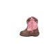 Фото #3 товара Roper Cowbaby Lacy Checkered Square Toe Cowboy Infant Girls Brown, Pink Casual