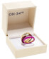 ფოტო #3 პროდუქტის Gold-Tone 3-Pc. Set Crystal & Color Stack Rings, Created for Macy's