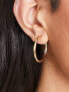 ASOS DESIGN 14k gold plated 25mm hinge hoop earring