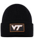 ფოტო #1 პროდუქტის Men's Black Virginia Tech Hokies Gridiron Cuffed Knit Hat