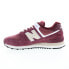 New Balance 574 U574HMG Mens Burgundy Nubuck Lifestyle Sneakers Shoes