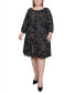 Фото #1 товара Plus Size Long Sleeve Dress