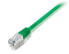 Фото #1 товара Equip Cat.6A Platinum S/FTP Patch Cable - 0.5m - Green - 0.5 m - Cat6a - S/FTP (S-STP) - RJ-45 - RJ-45