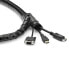 Фото #8 товара StarTech.com 1.5 m (4.9 ft.) Cable-Management Sleeve - Spiral - 25 mm (1 in.) Diameter - Cable sleeve - Polyethylene (PE) - Black