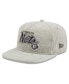 Men's Gray Brooklyn Nets The Golfer Corduroy 9FIFTY Snapback Hat