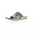 Фото #4 товара Softwalk Cairo S2204-312 Womens Green Narrow Leather Slides Sandals Shoes 10.5