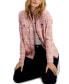 Фото #4 товара Women's Collared Plaid Shirt Jacket