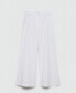 ფოტო #6 პროდუქტის Women's Cotton Wide Leg Trousers