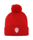 Фото #1 товара Men's Crimson Indiana Hoosiers 2023 Sideline COLD.RDY Cuffed Knit Hat with Pom
