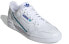 adidas originals Continental 皮革 复古 经典 低帮 板鞋 男款 白蓝色 / Кроссовки Adidas originals Continental EE3753