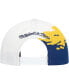 Men's Navy, White Marquette Golden Eagles Paintbrush Snapback Hat