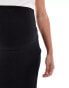 Фото #3 товара Mamalicious Maternity ribbed jersey over the bump maxi skirt in black