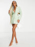 Фото #4 товара Missyempire blazer dress with cut out detail in apple