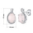 Фото #2 товара Silver earrings with natural rosette JST14811RU