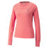 Puma Seasons Long Sleeve Running T-Shirt Womens Pink Casual Tops 52257635