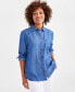 ფოტო #1 პროდუქტის Women's Chambray Perfect Shirt, Created for Macy's