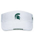 Men's White Michigan State Spartans Flare Adjustable Visor - фото #3