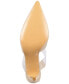 ფოტო #6 პროდუქტის Women's Valencia Lucite Strappy Slip-On Pumps-Extended sizes 9-14