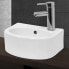 Фото #3 товара Умывальник для дачи ECD Germany Waschbecken Ovalform 340x225x130mm weiß